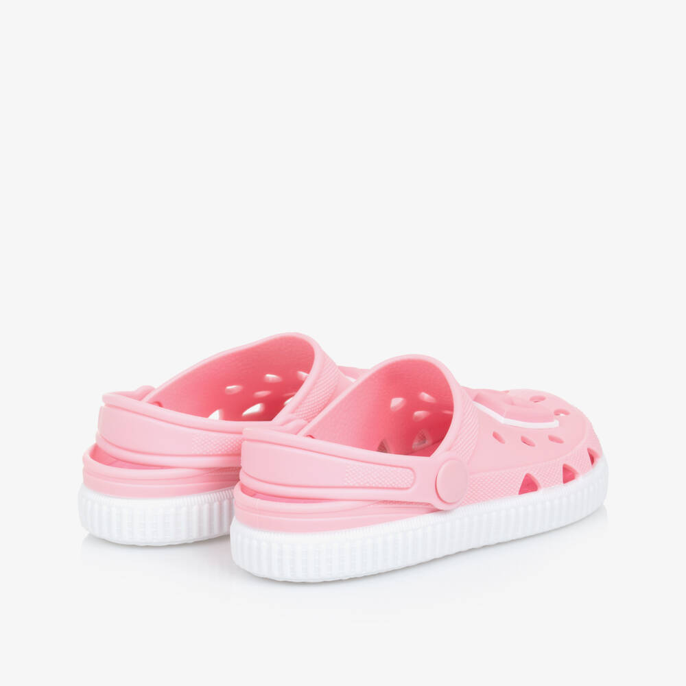 Dolce & Gabbana-Pink DG Logo Clog Sandals | Childrensalon