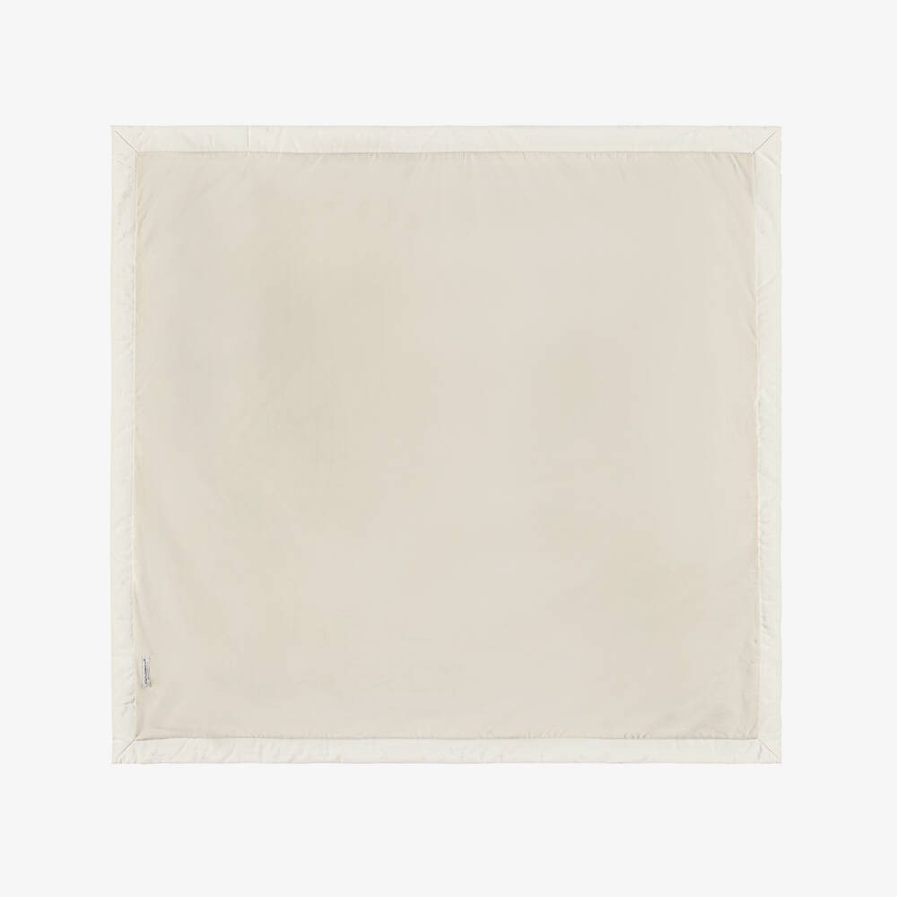 Dolce & Gabbana-Одеяло белое из хлопка и жаккарда с вышивкой для малышей (75см) | Childrensalon