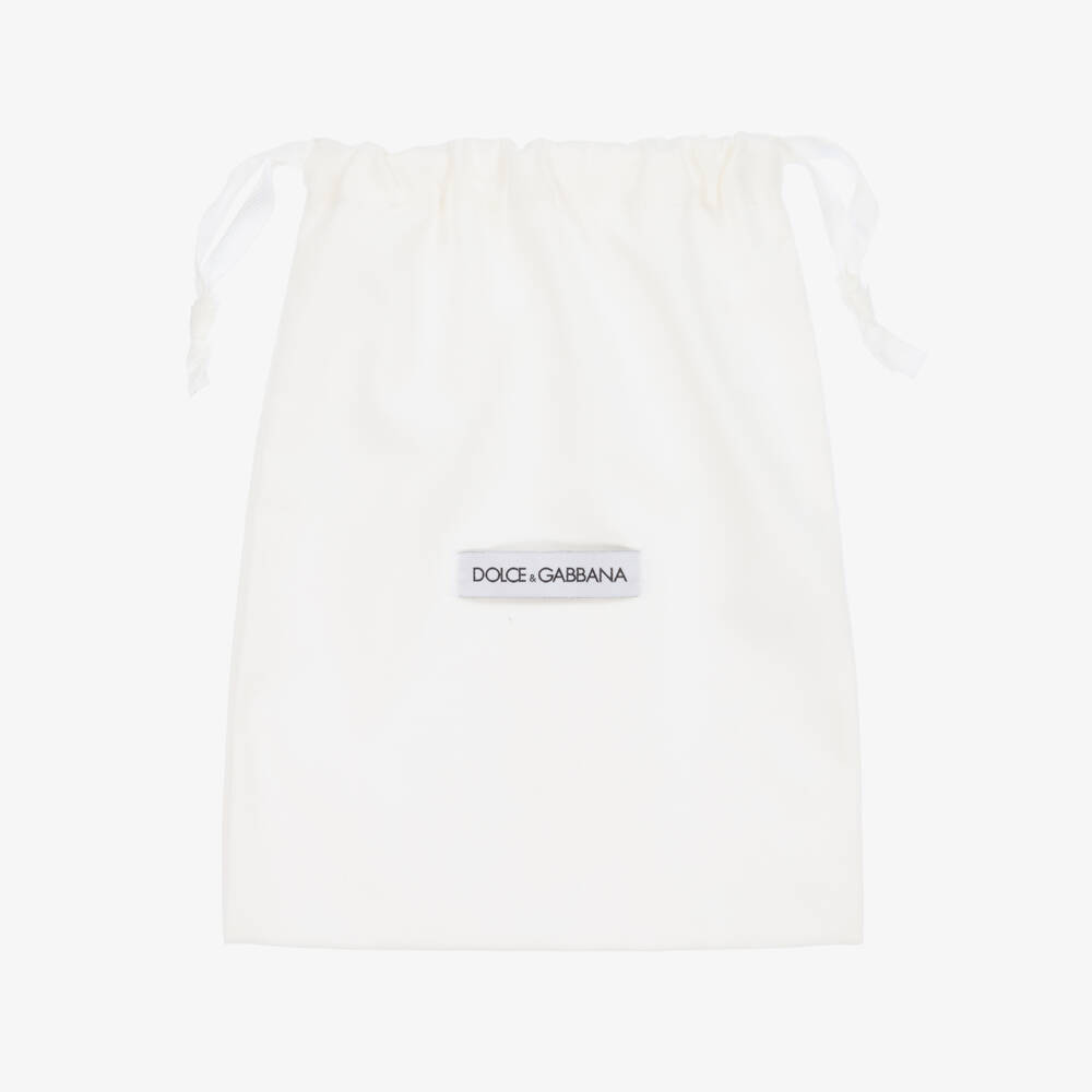 Dolce & Gabbana-White New Roma Leather Trainers | Childrensalon