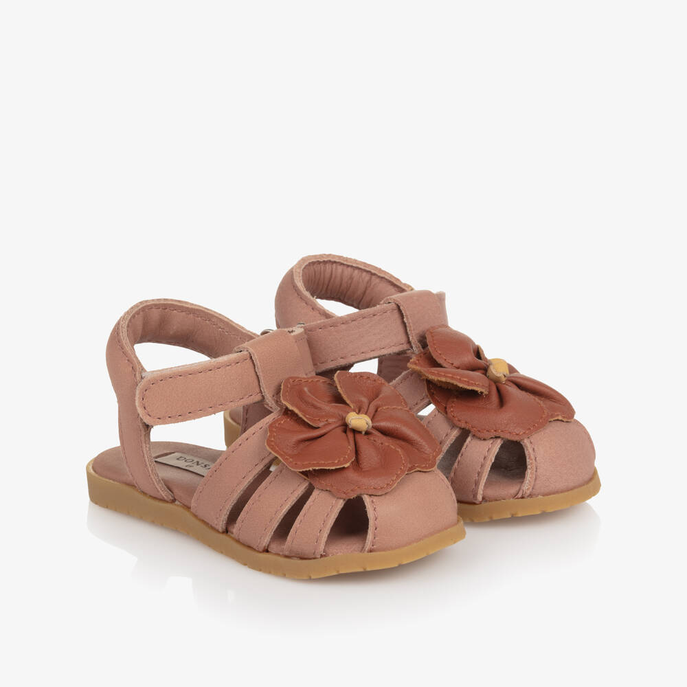 Donsje-صندل جلد لون زهري للبنات الرضع | Childrensalon