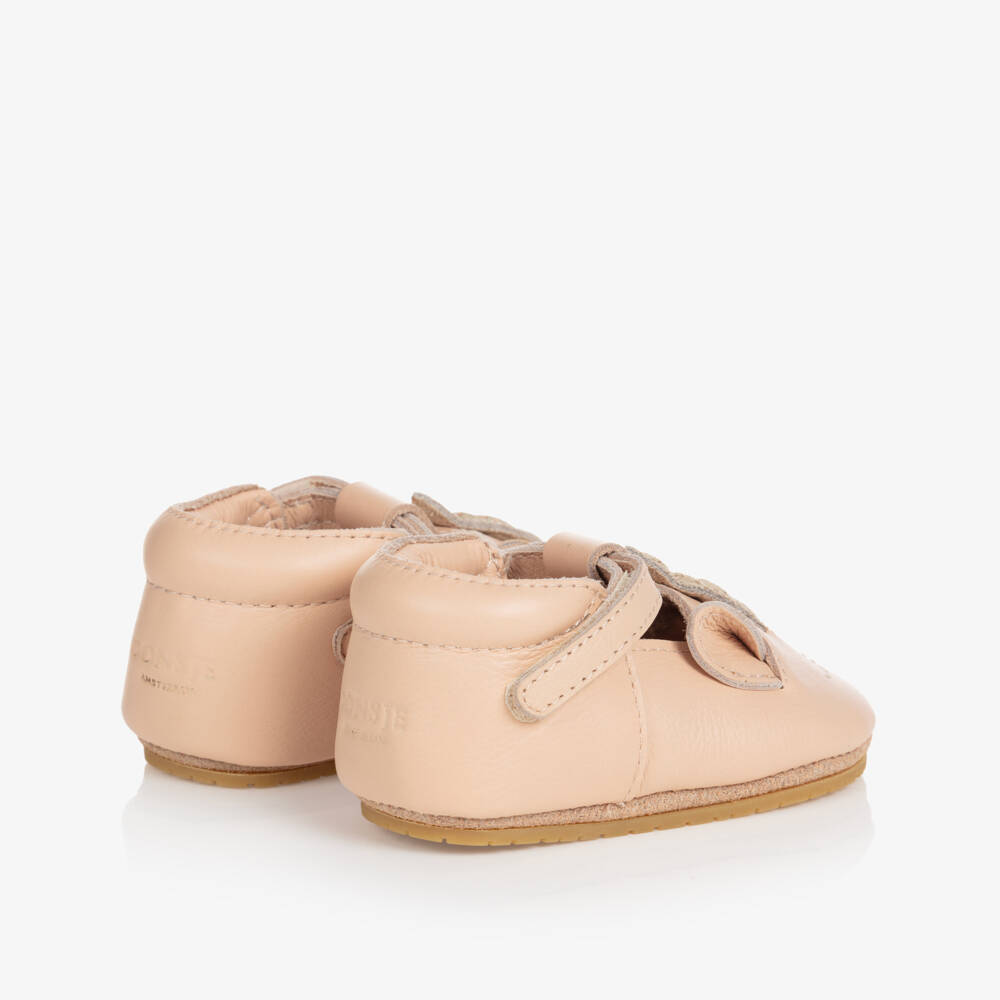 Donsje-Baby Girls Pink Unicorn Leather Shoes | Childrensalon
