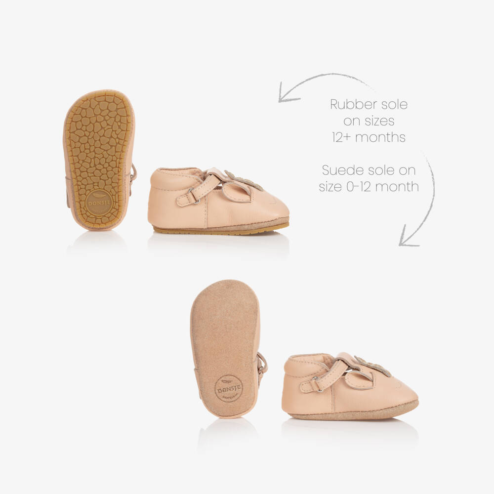 Donsje-Baby Girls Pink Unicorn Leather Shoes | Childrensalon