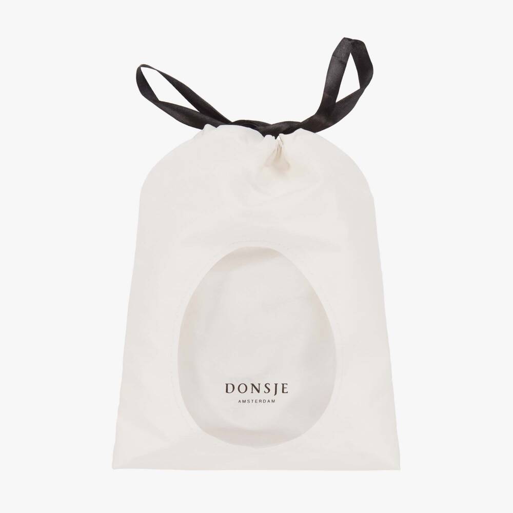 Donsje-Girls Beige Leather & Sherpa Fleece First Walker Boots | Childrensalon