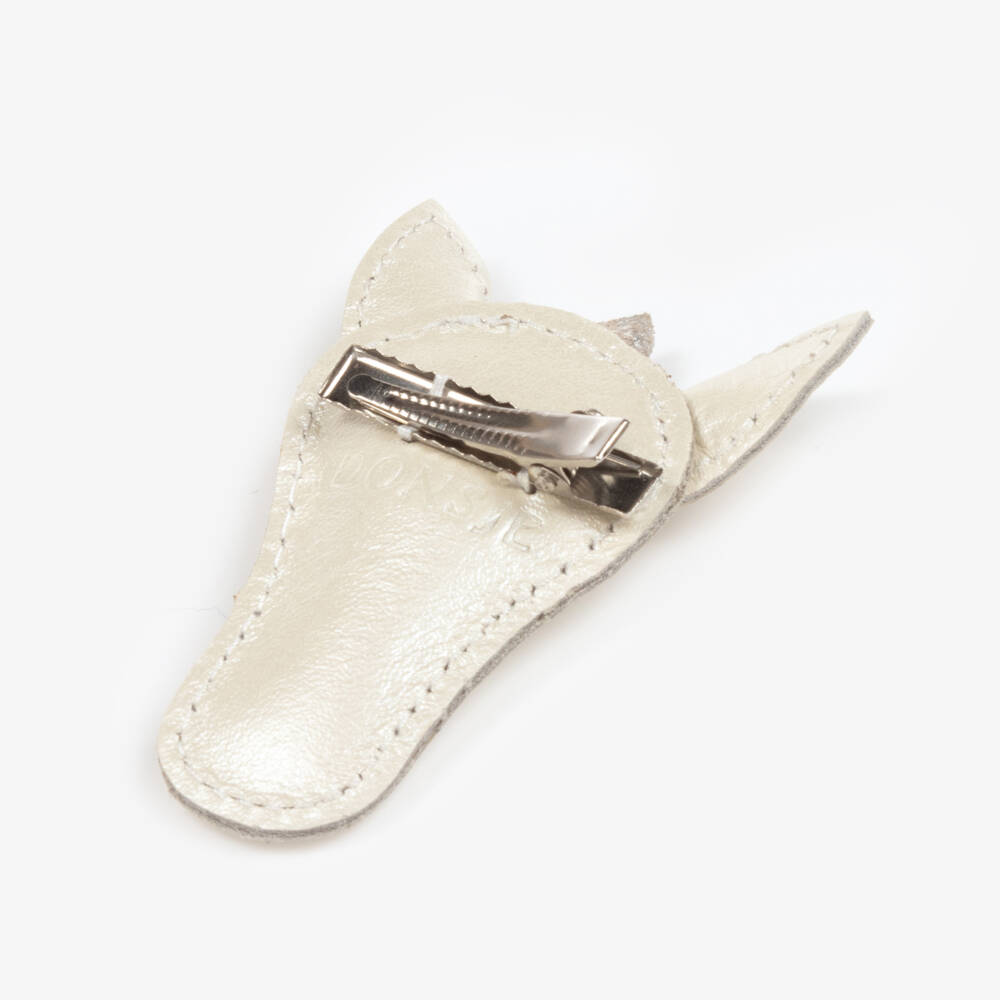 Donsje-مشبك شعر وحيد القرن لون أبيض (6 سم) | Childrensalon