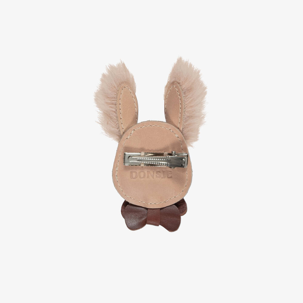 Donsje-Pink Bunny Hair Clip (8cm) | Childrensalon