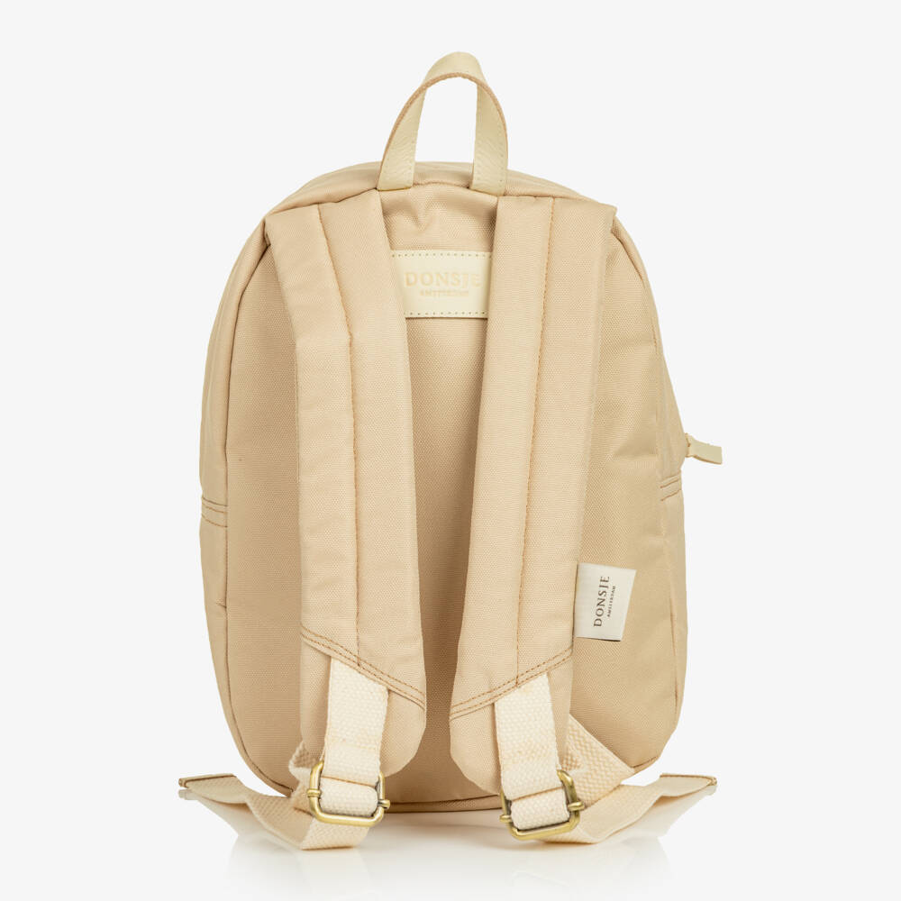 Donsje-Sand Beige Lammy Backpack (29cm) | Childrensalon