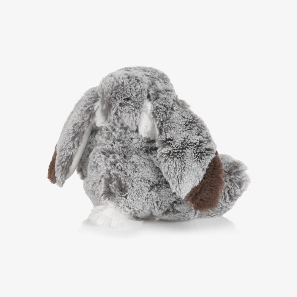 Doudou et Compagnie-Grey & White Fluffy Bunny Soft Toy (20cm) | Childrensalon