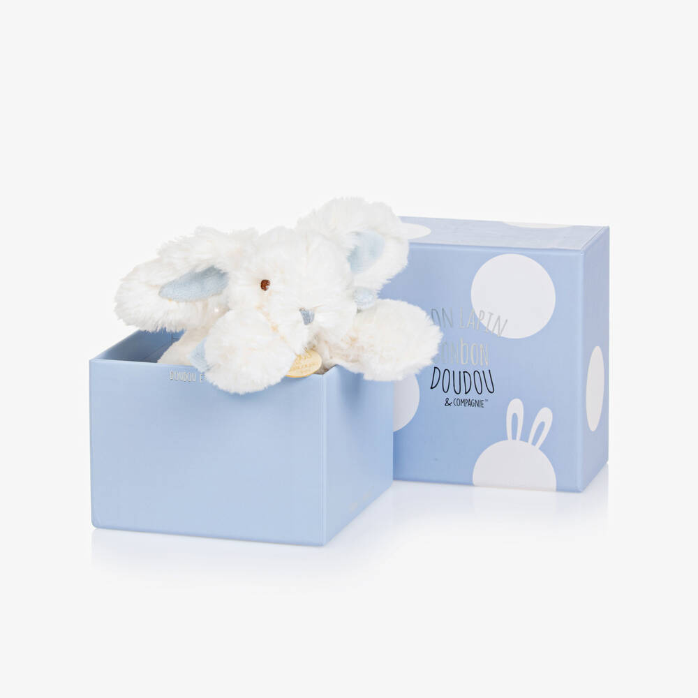 Doudou et Compagnie-دمية أرنب فرو إصطناعي للأطفال (16سم) | Childrensalon