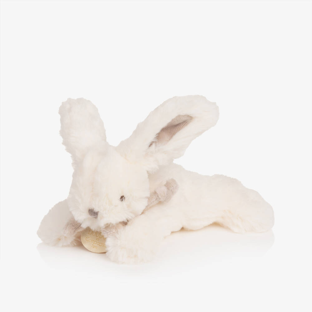 Doudou et Compagnie-Кремовая мягкая игрушка Зайчик для малышей (16см) | Childrensalon