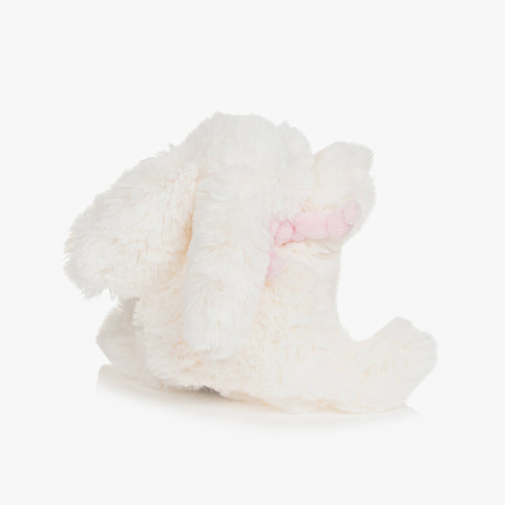 Doudou et Compagnie-Ivory & Pink Plush Bunny Soft Toy (16cm) | Childrensalon