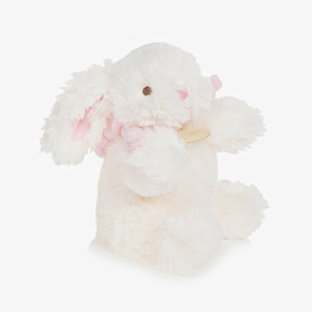 Doudou et Compagnie-Ivory & Pink Plush Bunny Soft Toy (16cm) | Childrensalon