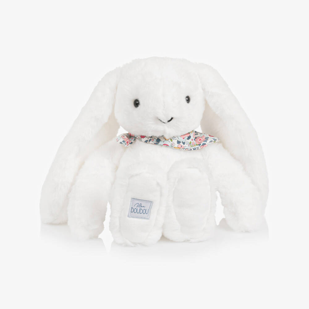 Doudou et Compagnie-White Bunny Soft Toy (35cm) | Childrensalon