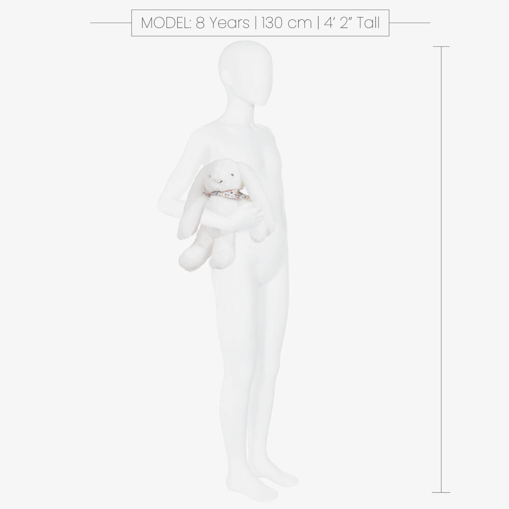 Doudou et Compagnie-لعبة طرية علي شكل أرنب لون أبيض (35 سم) | Childrensalon