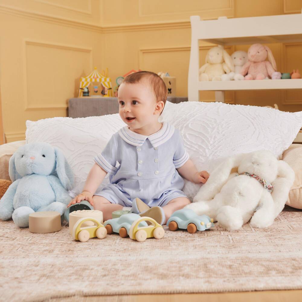 Doudou et Compagnie-White Bunny Soft Toy (35cm) | Childrensalon