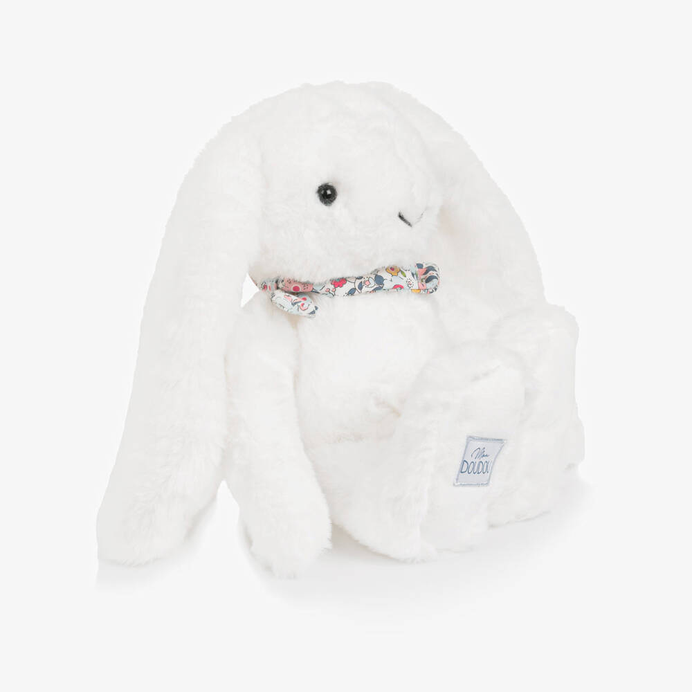Doudou et Compagnie-White Bunny Soft Toy (35cm) | Childrensalon