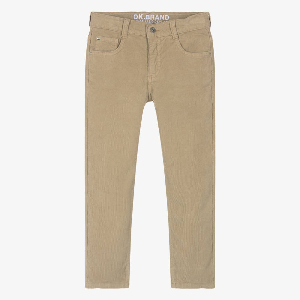 Dr. Kid-Boys Beige Cotton Needlecord Trousers | Childrensalon