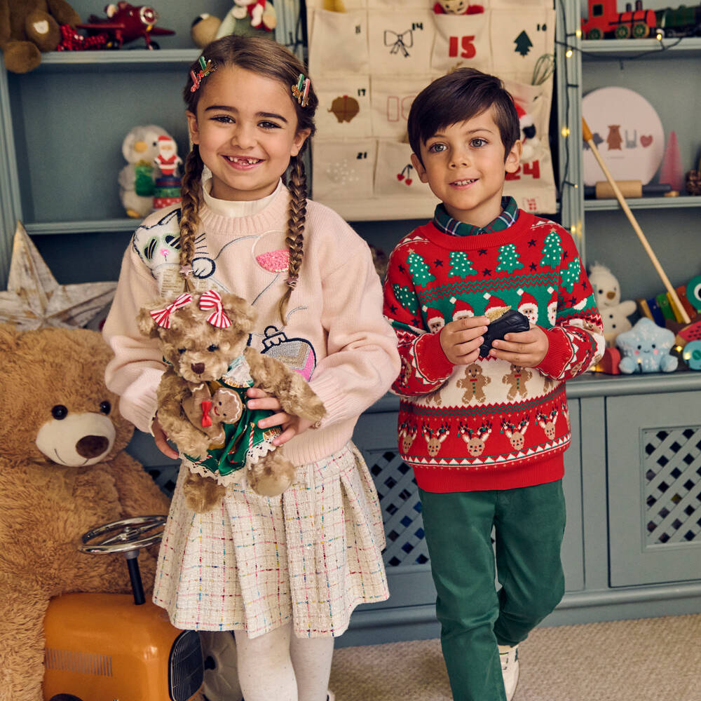 Dr. Kid-Boys Hunter Green Cotton Chino Trousers | Childrensalon