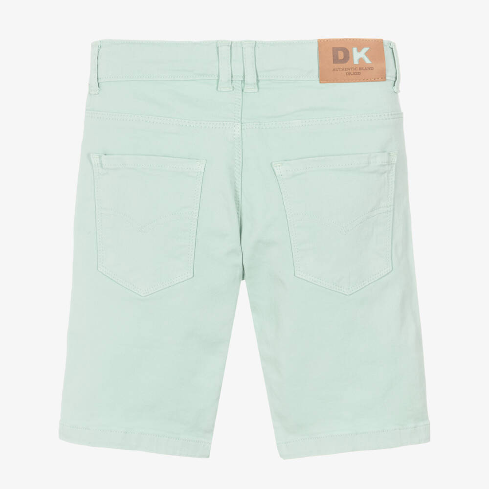 Dr. Kid-Boys Mint Green Cotton Chino Shorts | Childrensalon
