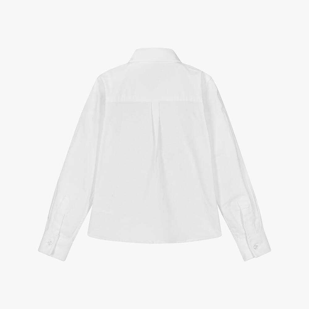 Dr. Kid-Boys White Oxford Cotton Shirt | Childrensalon