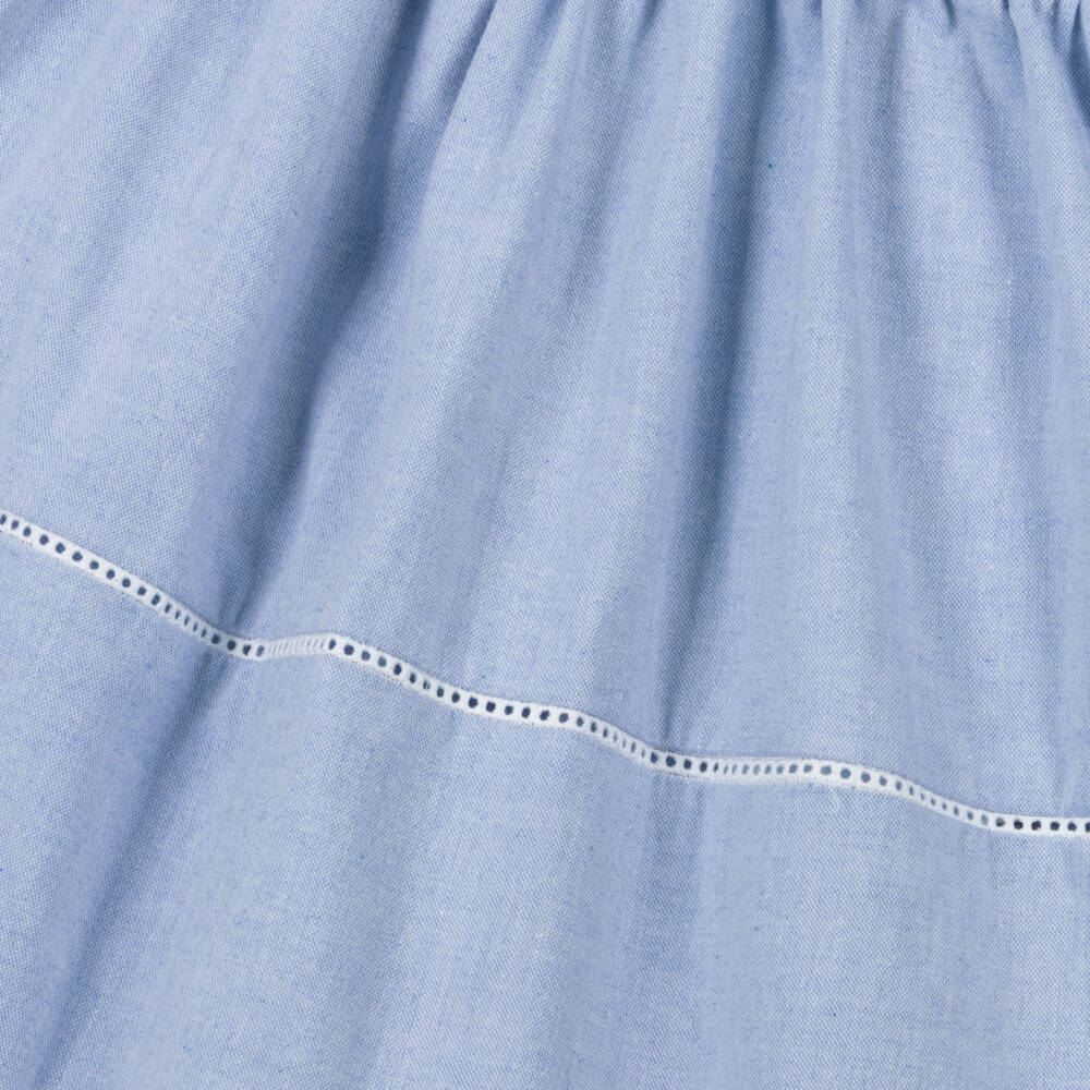 Dr. Kid-Girls Blue Cotton Sailor Dress | Childrensalon