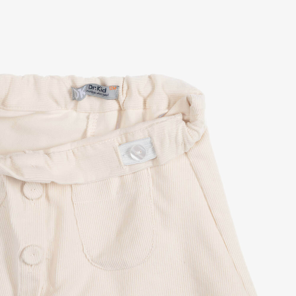 Dr. Kid-Girls Ivory Cotton Needlecord Skort | Childrensalon