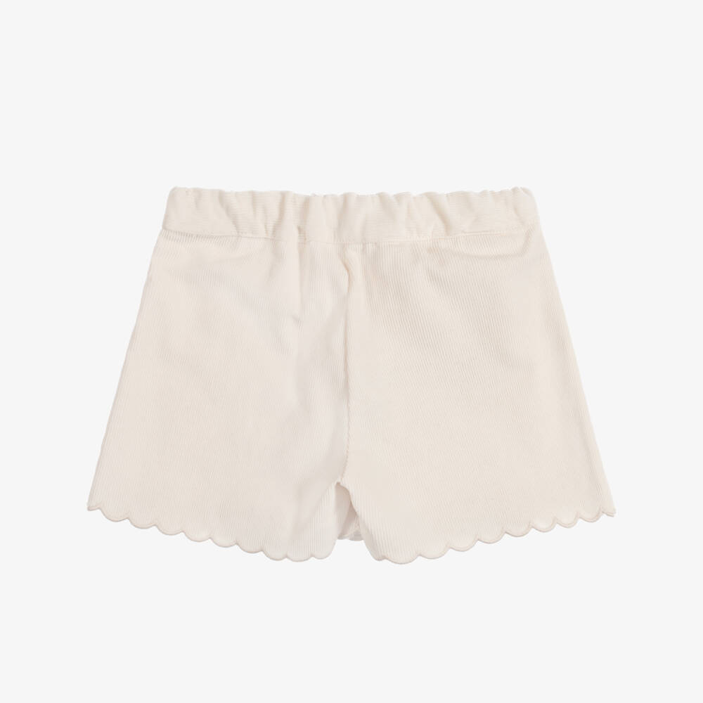 Dr. Kid-Girls Ivory Cotton Needlecord Skort | Childrensalon
