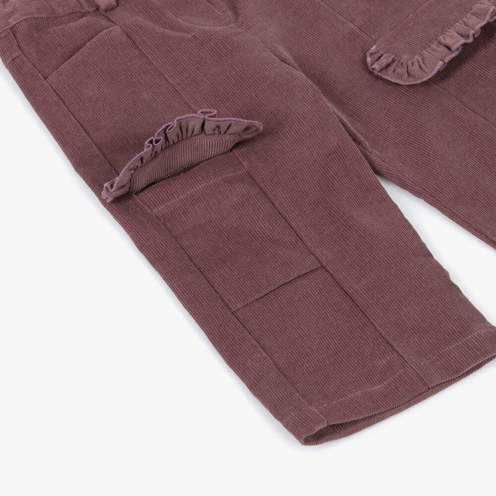 Dr. Kid-Girls Plum Purple Corduroy Trousers | Childrensalon