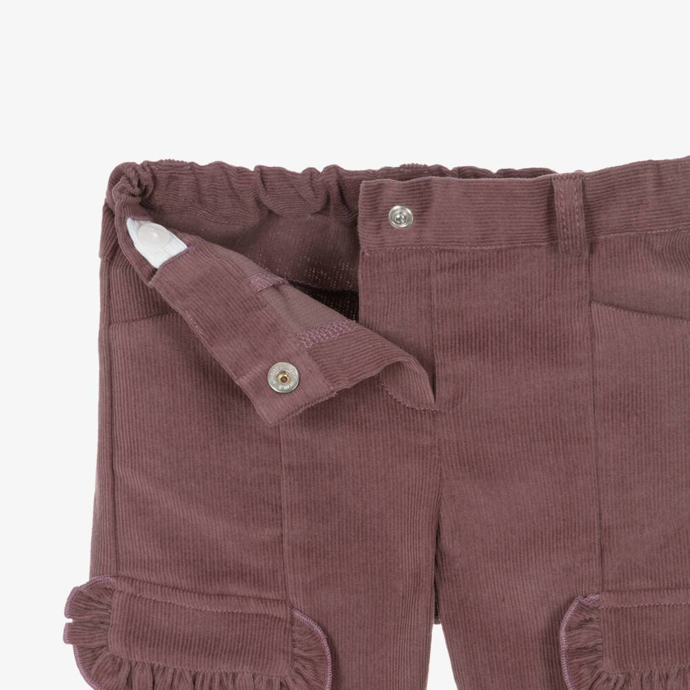 Dr. Kid-Girls Plum Purple Corduroy Trousers | Childrensalon
