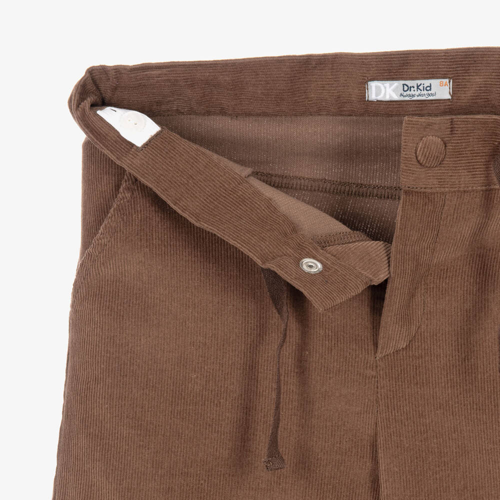 Dr. Kid-Older Boys Brown Corduroy Cargo Trousers | Childrensalon