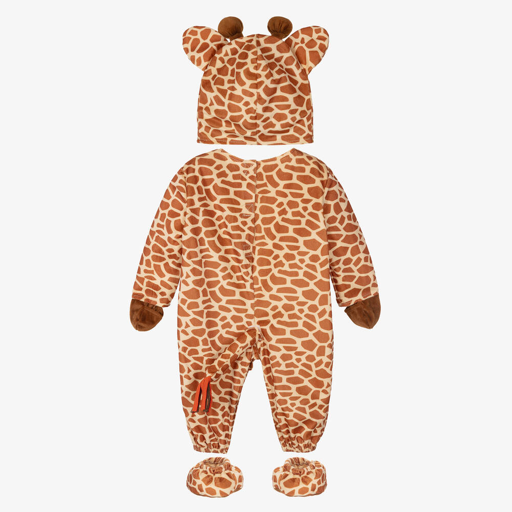 Dress Up by Design-Бежевый велюровый костюм Жираф | Childrensalon