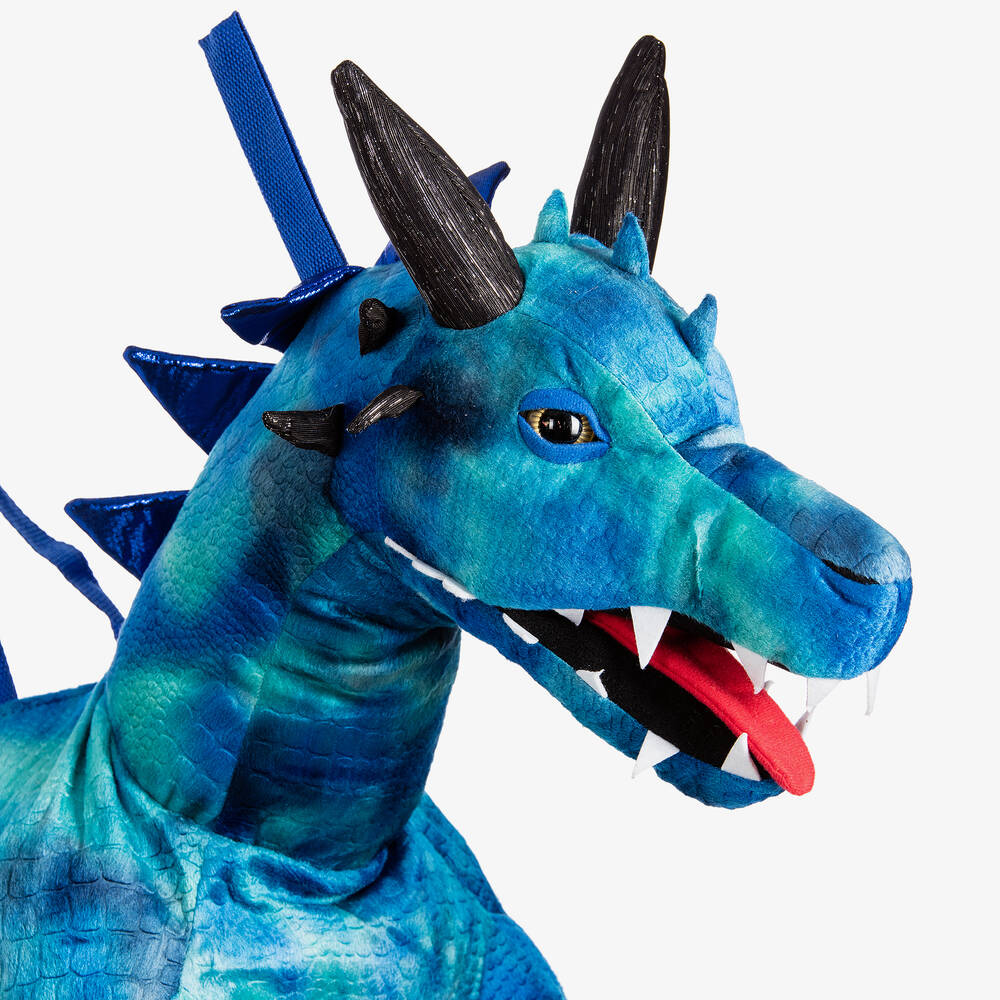 Dress Up by Design-Blue & Green Dragon Costume with Red Wings | Childrensalon