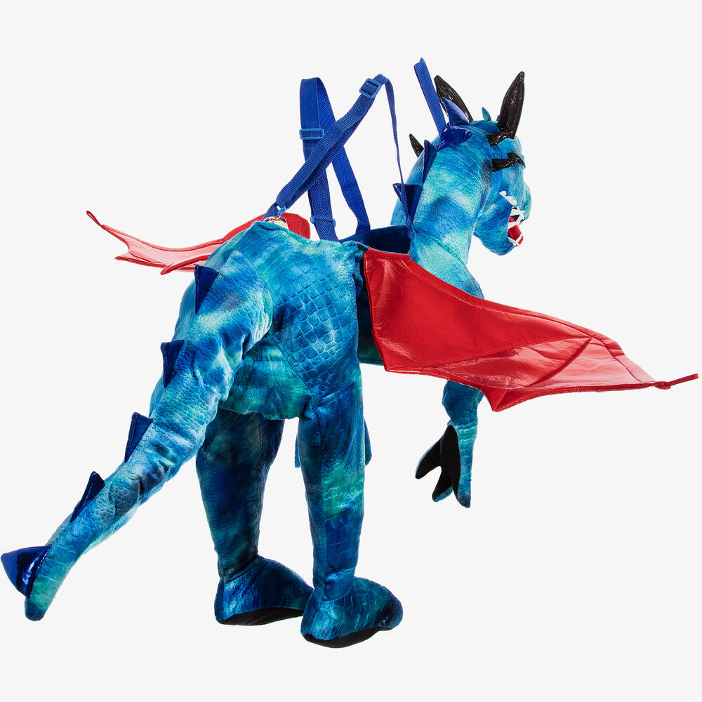 Dress Up by Design-Blue & Green Dragon Costume with Red Wings | Childrensalon