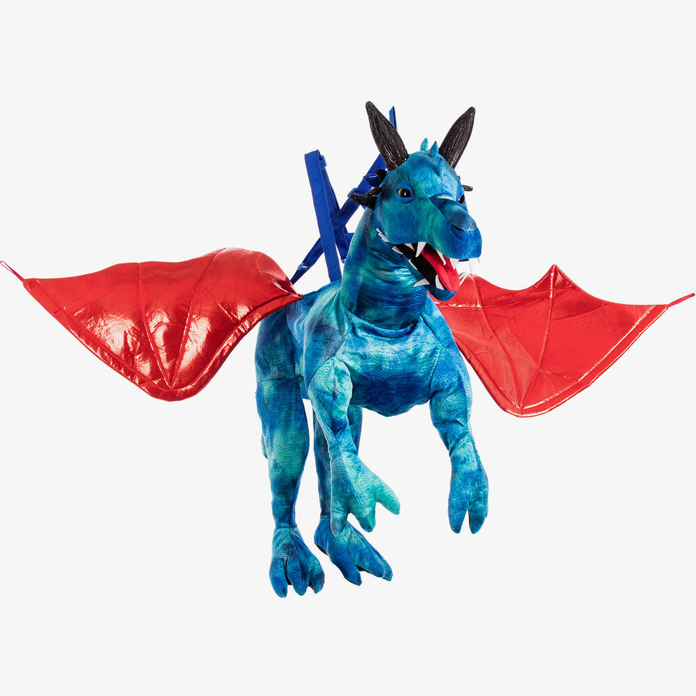 Dress Up by Design-Blue & Green Dragon Costume with Red Wings | Childrensalon