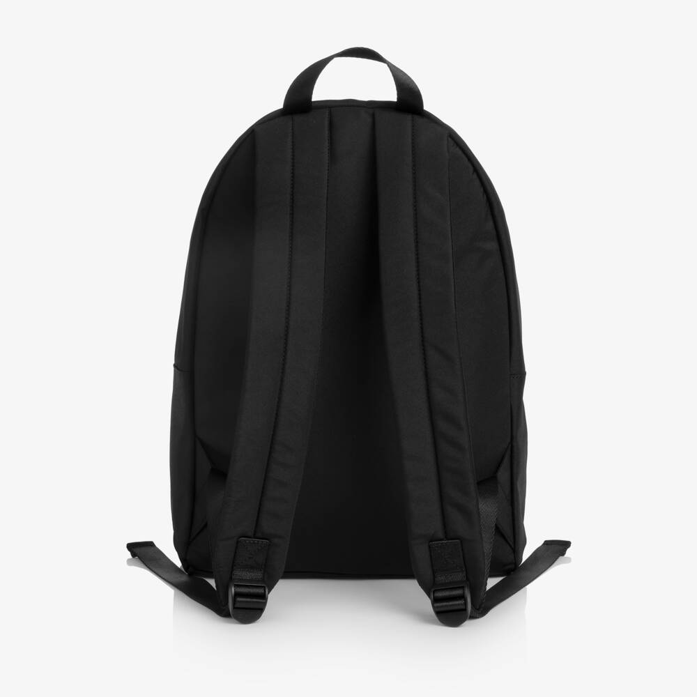 EA7 Emporio Armani-Black Backpack with EA7 Logo (40cm) | Childrensalon