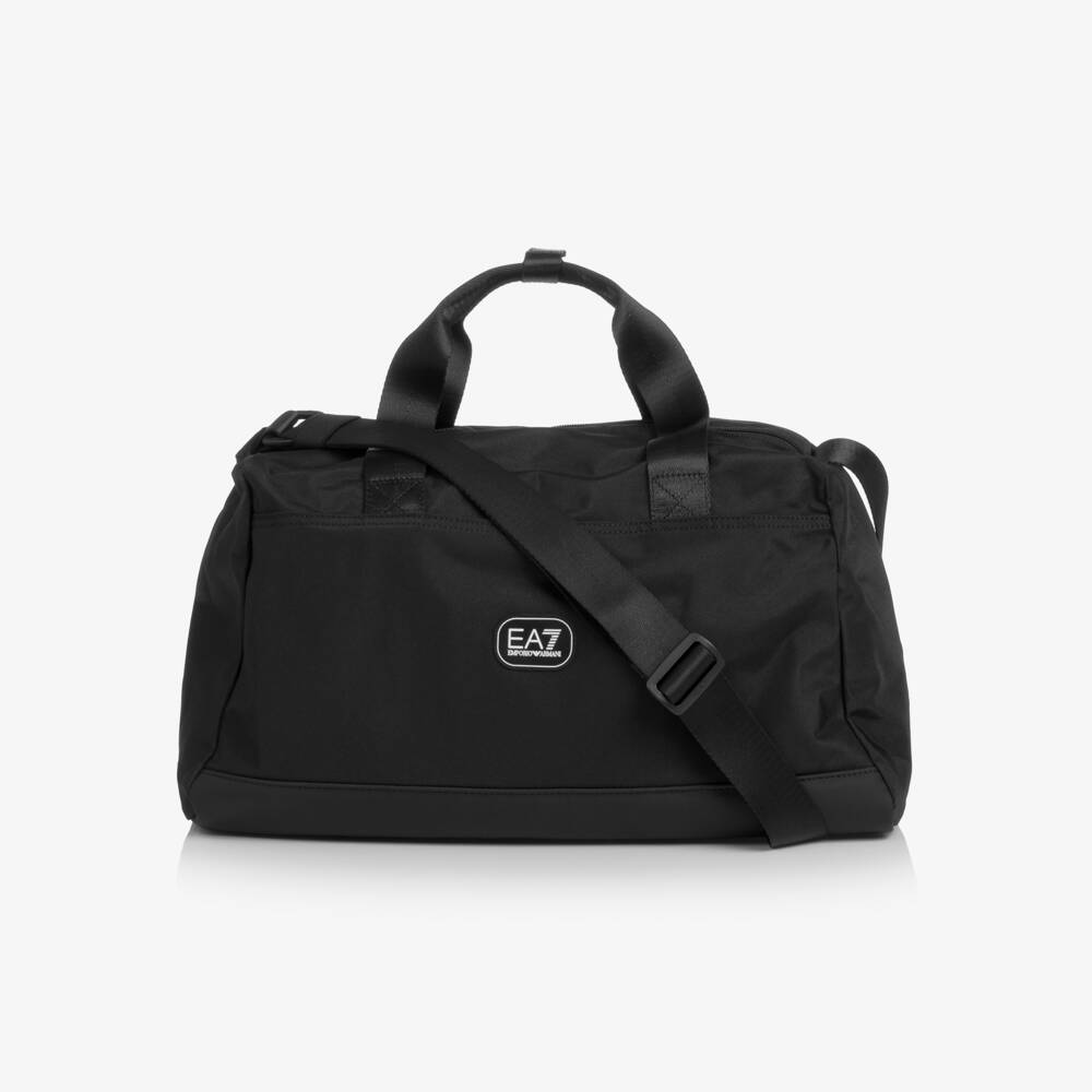 EA7 Emporio Armani-Black EA7 Sports Bag (40cm) | Childrensalon