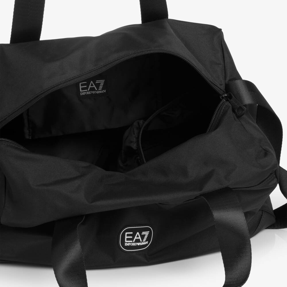 EA7 Emporio Armani-Black EA7 Sports Bag (40cm) | Childrensalon