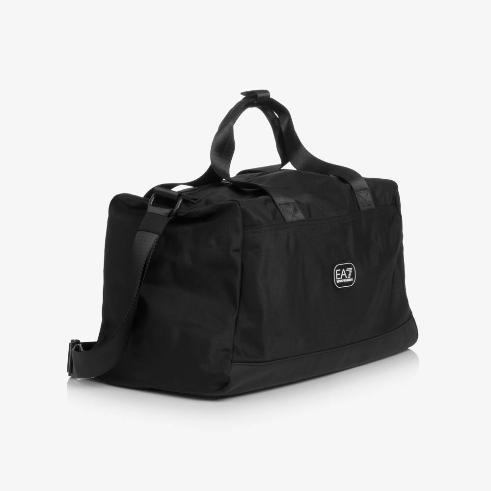 EA7 Emporio Armani-Black EA7 Sports Bag (40cm) | Childrensalon