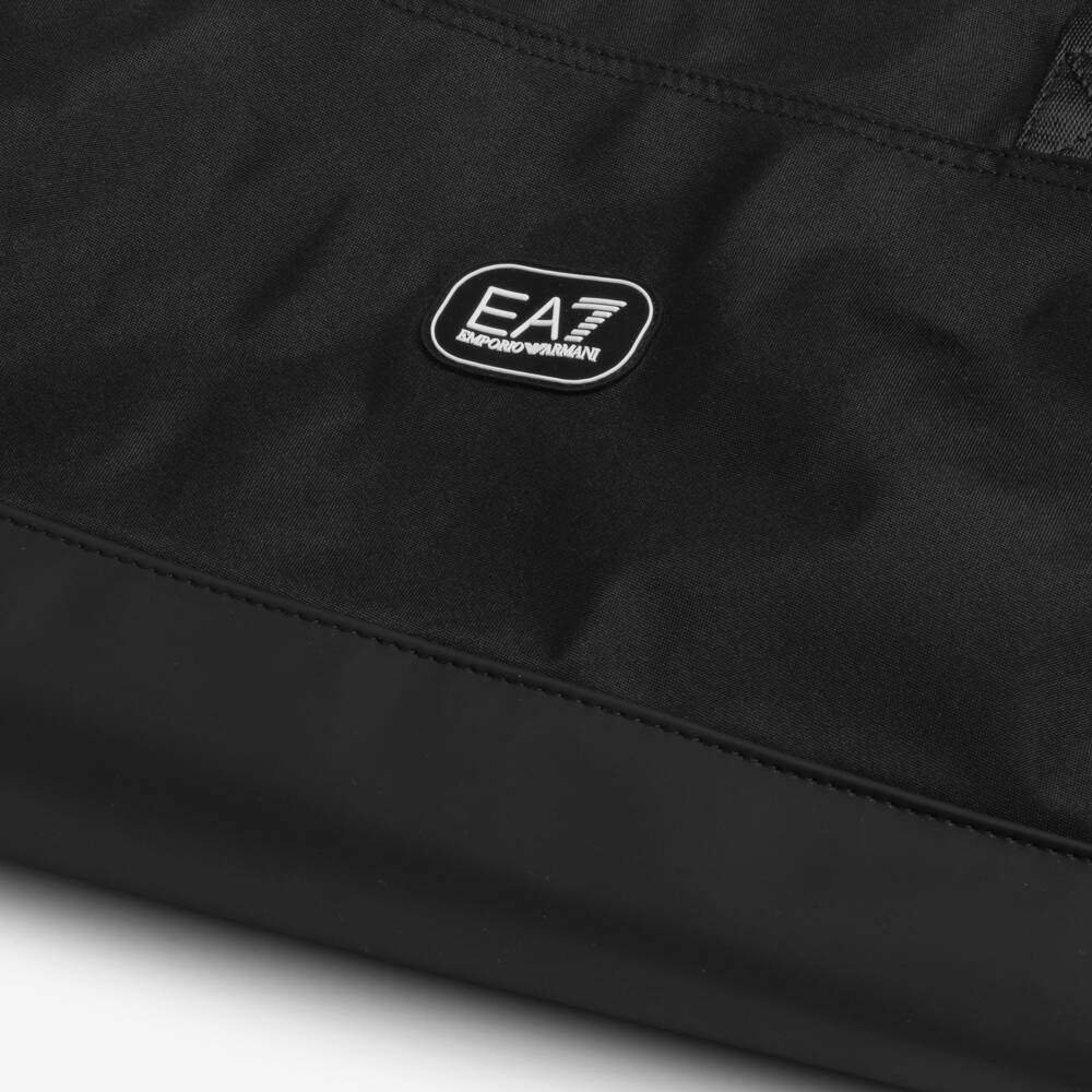 EA7 Emporio Armani-Black EA7 Sports Bag (40cm) | Childrensalon