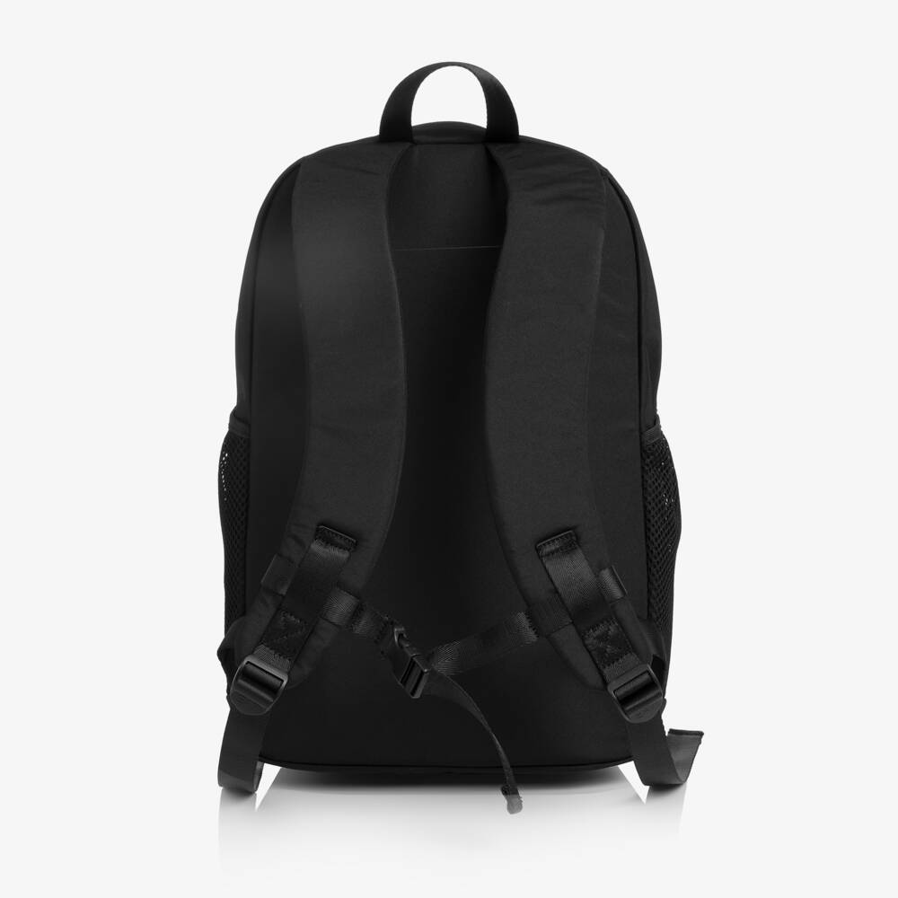 EA7 Emporio Armani-Black Large EA7 Logo Backpack (44cm) | Childrensalon