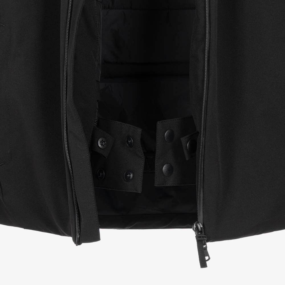 EA7 Emporio Armani-Black Technical Ski Jacket | Childrensalon
