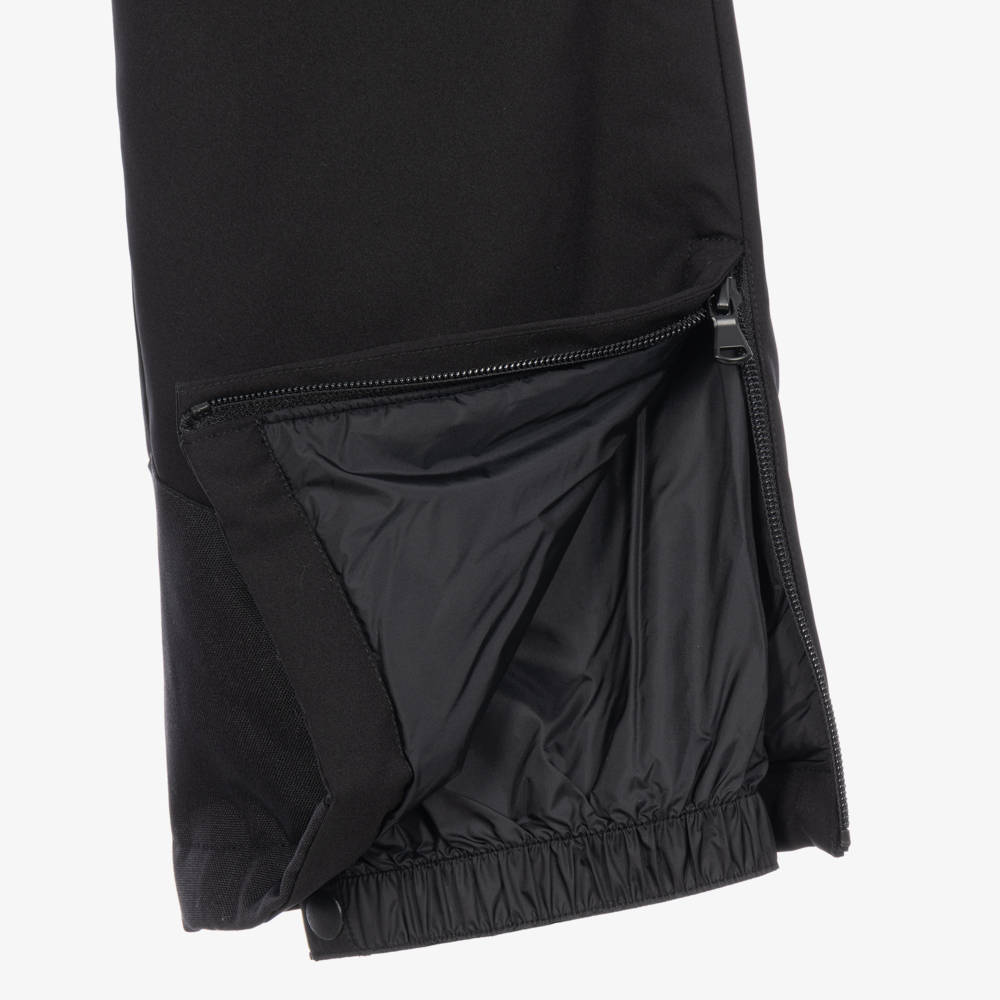 EA7 Emporio Armani-Black Technical Ski Trousers | Childrensalon