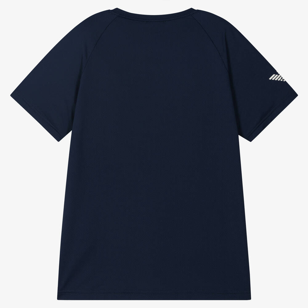 EA7 Emporio Armani-Teen Boys Navy Blue Ventus7 Sports T-Shirt | Childrensalon