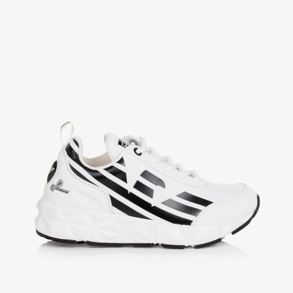 EA7 Emporio Armani-White Ultimate C2 Kombat Trainers | Childrensalon