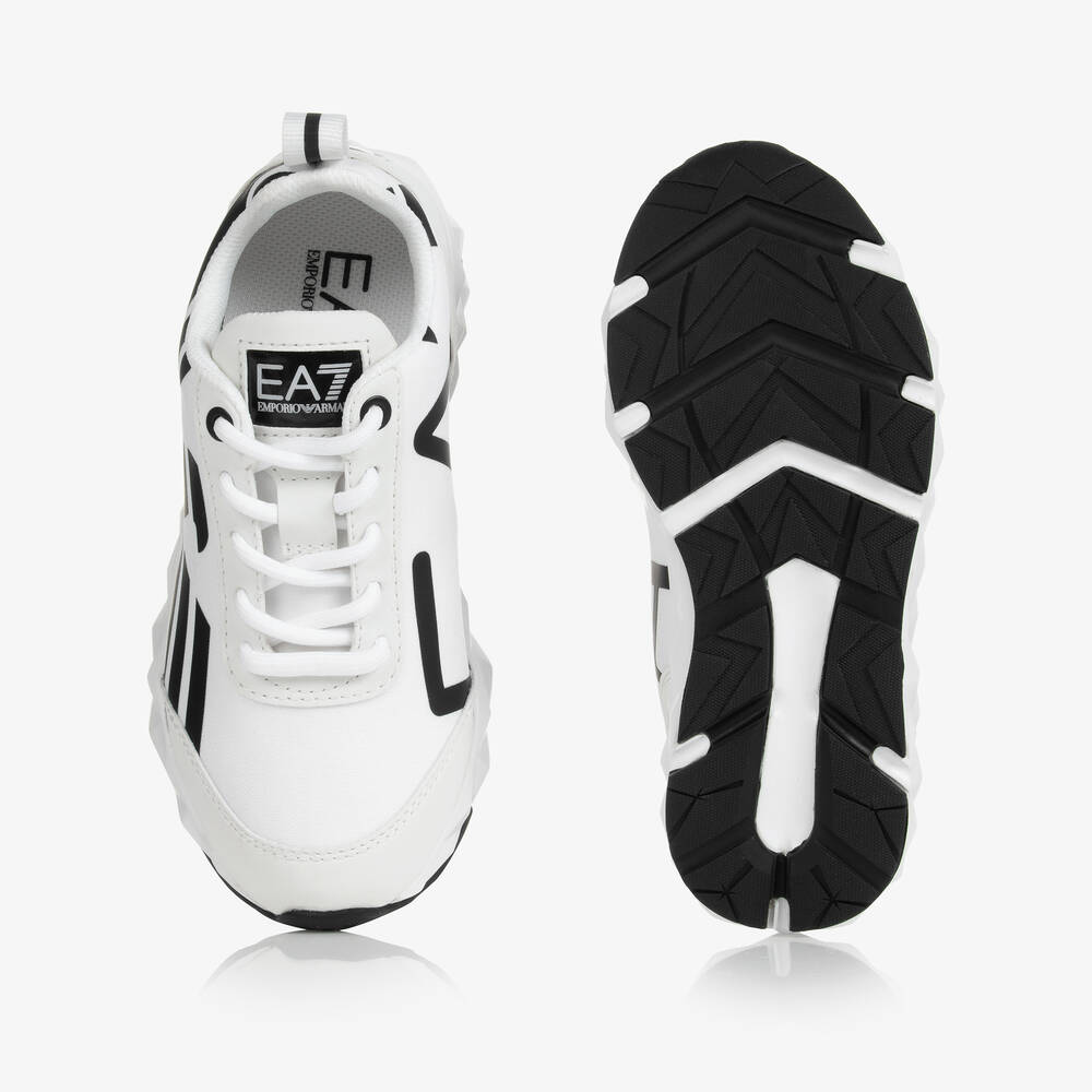 EA7 Emporio Armani-White Ultimate C2 Kombat Trainers | Childrensalon