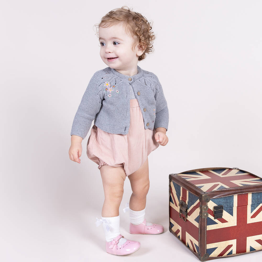 Early Days-Baby Girls Pink Patent Pre-Walker Shoes | Childrensalon