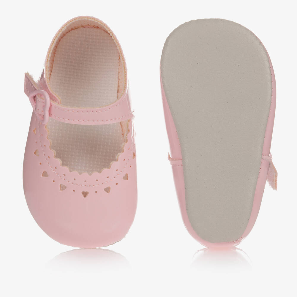 Early Days-Baby Girls Pink Patent Pre-Walker Shoes | Childrensalon