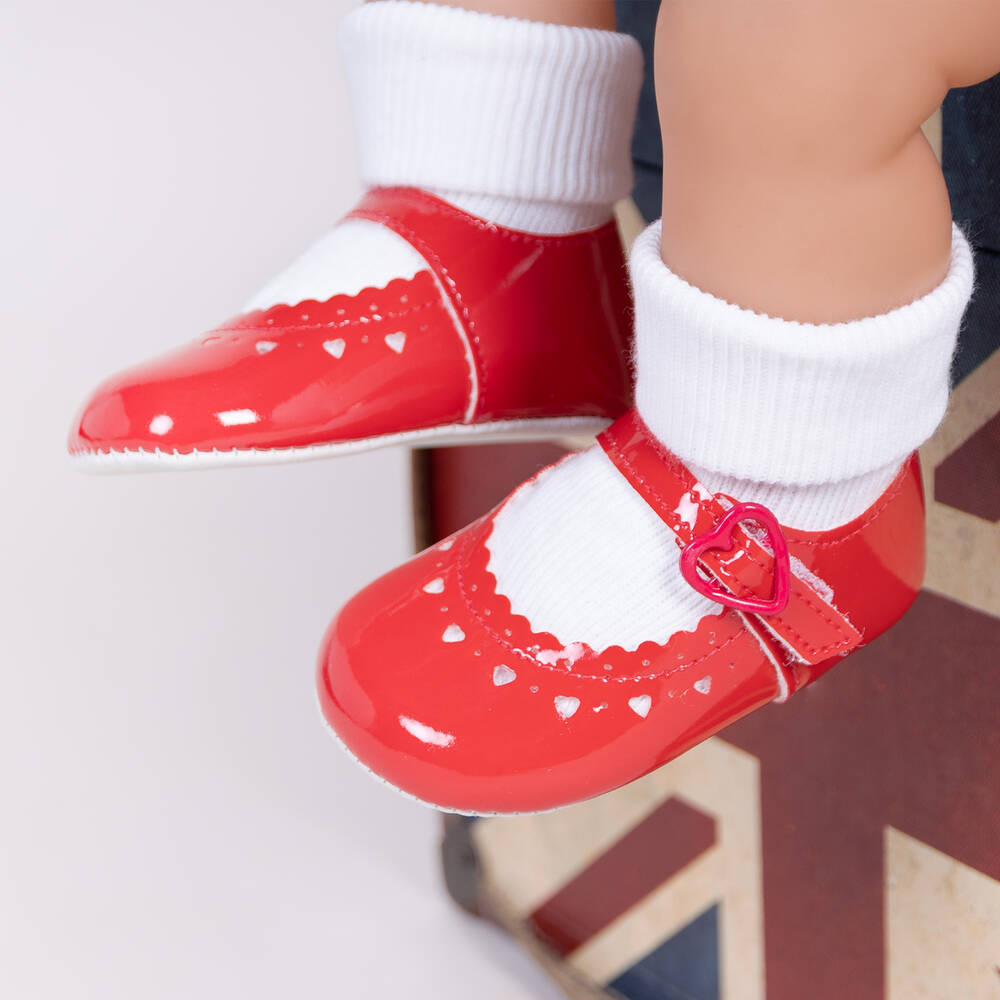 Early Days-Baby Girls Red Patent Pre-Walker Shoes | Childrensalon