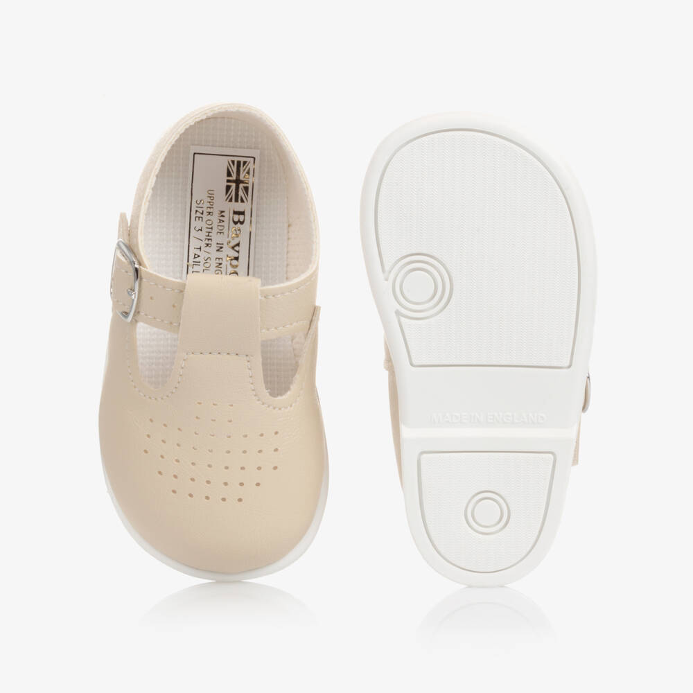 Early Days-Beige First Walker Shoes | Childrensalon