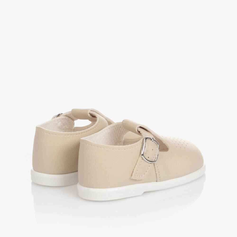 Early Days-Beige First Walker Shoes | Childrensalon