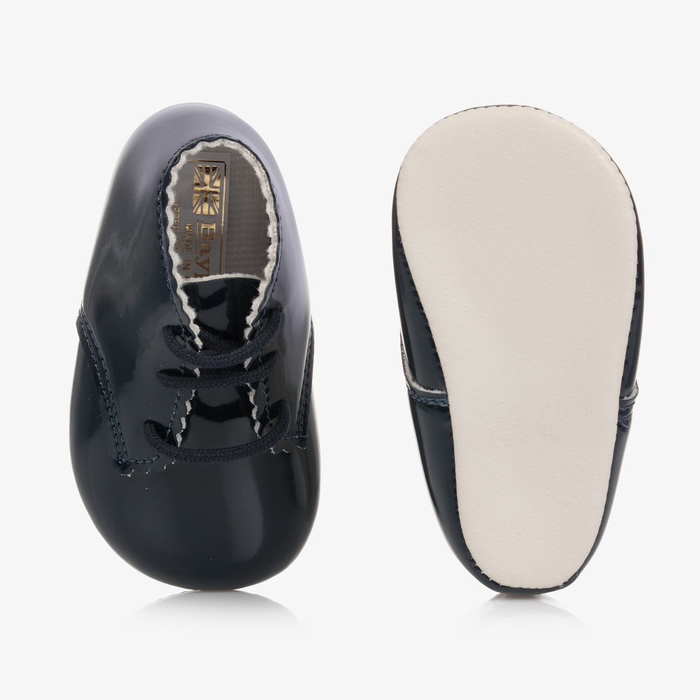 Early Days-Blue Patent Pre-Walker Shoes | Childrensalon